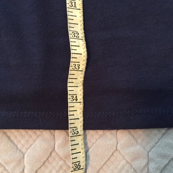 Navy Blue Dress with Ruching - Picture 7 of 7